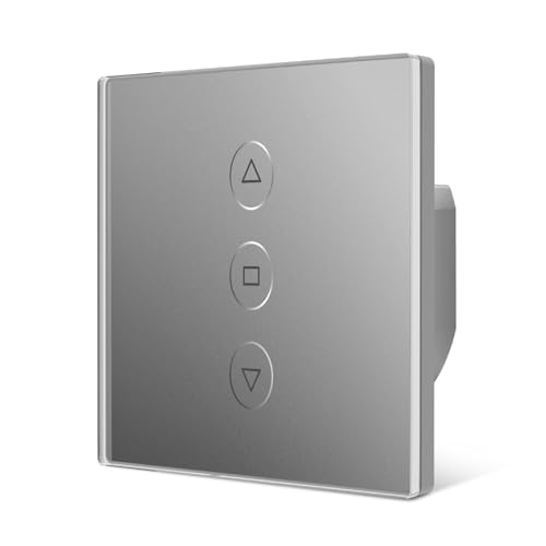 Tallifun Smart Rolladenschalter Wlan Jalousieschalter Rolladensteuerung mit Touchpanel, Funktioniert mit Alexa/Google Home/Siri, Benötigt Nullleiter 8 * 8cm Normal Tallifun Smart Rolladenschalter Wlan Jalousieschalter Rolladensteuerung mit Touchpanel, Funktioniert mit Alexa/Google Home/Siri, Benötigt Nullleiter 8 * 8cm Normal von Tallifun