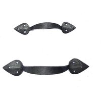 Eisentürgriff Handgeschmiedet Metalltürgriff Tor Tore Tür Scheunengriff Pull von TallinnHandmadeStore