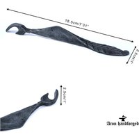 Flaschenöffner Bleiform Griff Handgeschmiedeter Metall Weinöffner, Eisen Küchen Flaschenöffner, Getränkeöffner von TallinnHandmadeStore