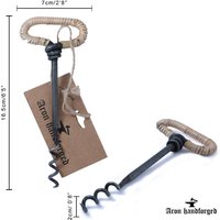 Flaschenöffner Mit Jutebesichtigung Handgeschmiedeter Metall Weinöffner, Eisen Küchen Flaschenöffner, Getränkeöffner von TallinnHandmadeStore