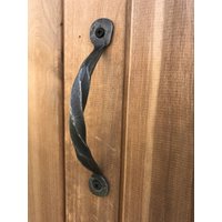 Türgriff Eisen Handgeschmiedet Metalltürgriff Tor Tore Tür Scheune Griff Pull von TallinnHandmadeStore