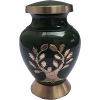 Urnen Bestattung Urne Golden Baum Tier Esche Messing Material 10cm von TallinnHandmadeStore