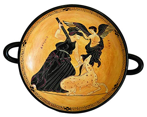 Talos Artifacts Göttin der Jagd Artemis und Eros - God of Love schwarz kleine Figur Kylix Talos Artifacts Göttin der Jagd Artemis und Eros - God of Love schwarz kleine Figur Kylix von Talos Artifacts