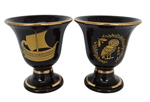 Talos Artifacts Pythagoras Fair Cup Pythagorean Two Quality Cups Trireme Ship Athener Owl Design von Harilla