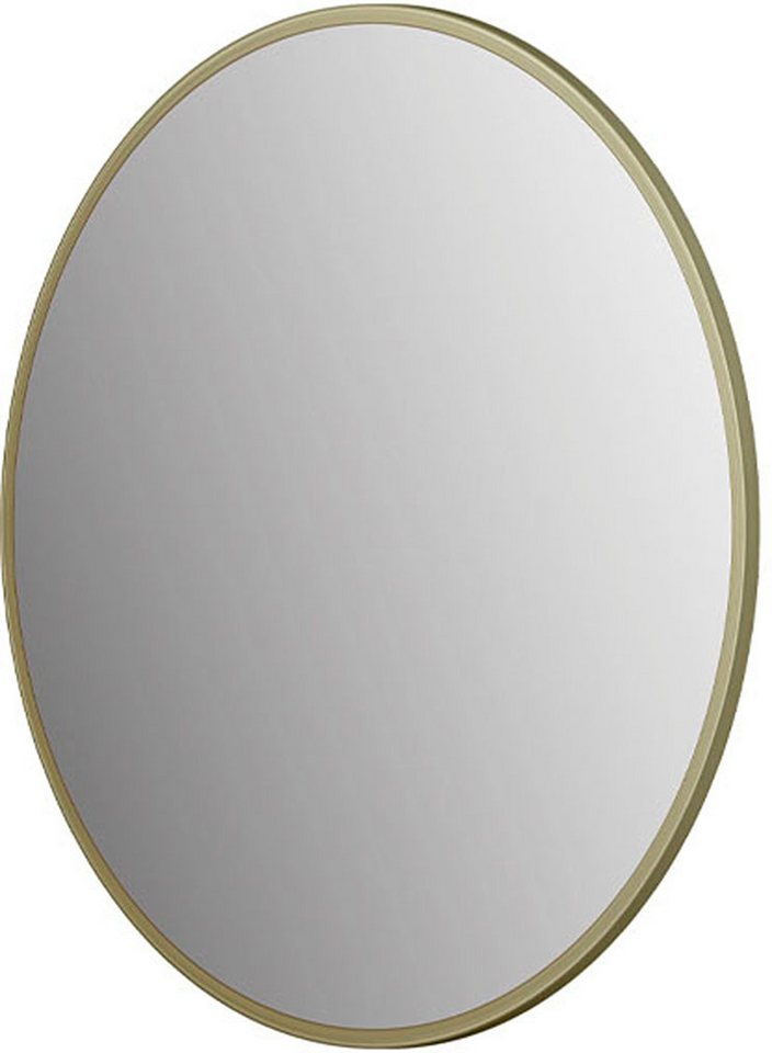 Talos Badspiegel Picasso gold Ø 40 cm, hochwertiger Aluminiumrahmen von Talos