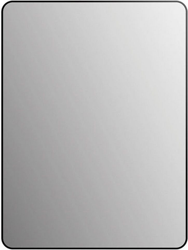 Talos Badspiegel Picasso schwarz 60x80 cm, hochwertiger Aluminiumrahmen von Talos