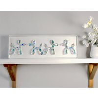 Diamant-Effekt-Ballon-Hunde Kunst | Handmade Harz Epoxy Funkelnde 3D-Skulptur Wohndekoration Diamant-Effekt-Ballon-Hunde Kunst | Handmade Harz Epoxy Funkelnde 3D-Skulptur Wohndekoration von TalushHomeDecor