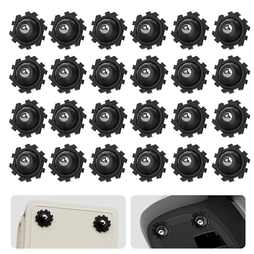 TamBee 24 Stück Möbelrollen klein lenkrollen für Kaffeemaschine,Schrank,möbel mini mit doppelseitigem Klebeband mini rollen für küchengeräte schwarz TamBee 24 Stück Möbelrollen klein lenkrollen für Kaffeemaschine,Schrank,möbel mini mit doppelseitigem Klebeband mini rollen für küchengeräte schwarz von TamBee