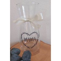 Personalisierte Glasvase Mit Liebevollen Sprüchen - Geschenk Für Mama & Mehr von TamaraHobbywerkstatt