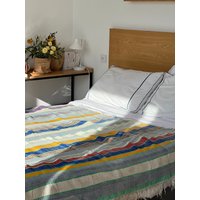 Vintage Berber Haïk Plaid, Handwerkliche Und Alte Stücke, Handgewebt in Marokko, Alles Unikate von Tamarconceptstore