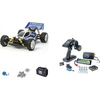 Tamiya Neo Scorcher, Set Brushed 1:10 RC Modellauto Elektro Buggy Allradantrieb (4WD) Bausatz von Tamiya