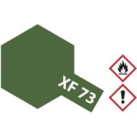 Tamiya Acrylfarbe Dunkelgrün (matt) XF-73 Glasbehälter 10ml von Tamiya