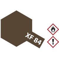 Tamiya Acrylfarbe Eisen dunkel (matt) XF-84 Glasbehälter 10ml von Tamiya