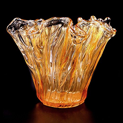 Tammaro Home Murano Glas Vase Honig Farbe Eiche Modell von Tammaro Home