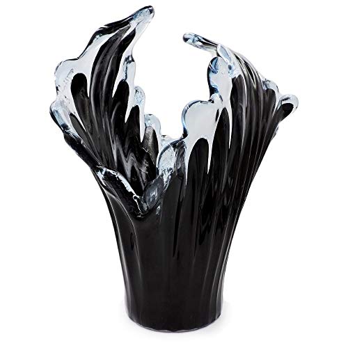 Tammaro Home Murano Glas Vase Treffen Schwarz von Tammaro Home