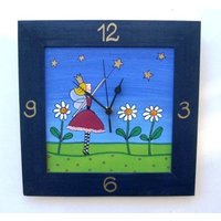 Prinzessin Handbemalte Hölzerne Wanduhr Prinzessin Handbemalte Hölzerne Wanduhr von TammnoonyKids
