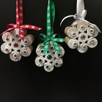 Cork Snowflake Ornamente-Set Von 3 von TamsCreativeOutlet