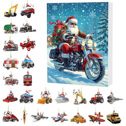 Tanakeji Weihnachtskalender Countdown | 24 Türchen Weihnachtsadventskalender | 2D Acryl Dekoanhänger Santa Transport Design | Geschenkideen für Vorgarten Haustür Zuhause Tanakeji Weihnachtskalender Countdown | 24 Türchen Weihnachtsadventskalender | 2D Acryl Dekoanhänger Santa Transport Design | Geschenkideen für Vorgarten Haustür Zuhause von Tanakeji
