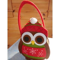 Die Weise Eule Weihnachtskorb von TandDStichesPlus