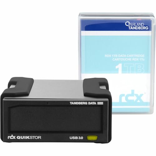 Tandberg RDX External Drive kit with 1TB, Black, USB3+ Includes Windows Backup and Apple Time Machine Support 8864-RDX von Tandberg