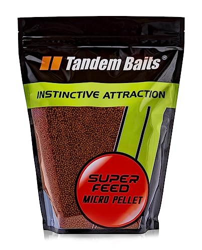 Tandem Baits Karpfen Futter Angelfutter Grundfutter Pellets Feeder SuperFeed Micro Pellet 2 mm 1 kg Squid & Krill von Tandem Baits