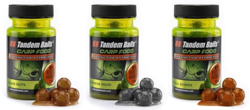 Tandem Baits Karpfen Futter Angelfutter Hakenköder Carp Food Mini Boosted Hookers 3-er Set 12 mm 50 g Flavour Mix 3 Tandem Baits Karpfen Futter Angelfutter Hakenköder Carp Food Mini Boosted Hookers 3-er Set 12 mm 50 g Flavour Mix 3 von Tandem Baits