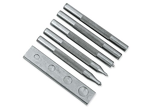 Tandy Deluxe 5 Piece Set Plus Anvil - SNAP-All Rivet Setter for Leather Crafting by Tandy Deluxe 5 Piece Set Plus Anvil - SNAP-All Rivet Setter for Leather Crafting by von Tandy Leather