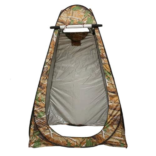 Pop Up Duschzelt Camping Toilettenzelt Umkleidezelt Tragbar Sichtschutz Zelt für Outdoor Wandern Strand (Baum-Camouflage) von TangDao