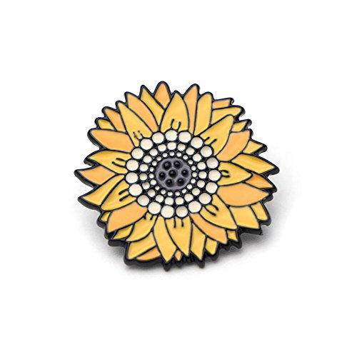 Tangbasi Brosche Pins, Sunflower Broschen Label Pin Badges Jacke Shirts Tasche Decor von Tangbasi