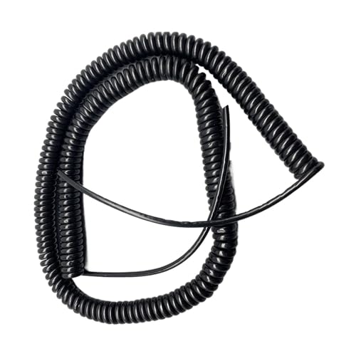 Gewundene Spirale 5-adriges 0,5-mm-Quadrat-Hydrauliklift-Spiralkabel 20 AWG Automobil-Heckplattendraht, elastischer, verschleißfester Federdraht Spanndraht(9 Meters) von Tangerniu