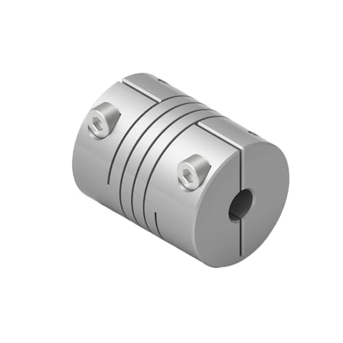 Tangerniu 1 Stück D20L25 Aluminiumkupplung 20x25mm Außengröße Flexible Wellenkupplung for Schrittmotor 3D-Druckerzubehör Wellengelenk(4mm to 4mm) von Tangerniu
