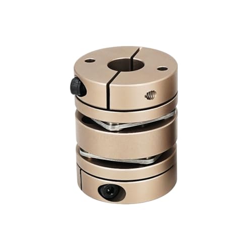 Tangerniu 1 stücke Aluminium D32 L41 Kupplung Doppel Membran Flexible Motor Welle Koppler 32mm Durchmesser 41mm Länge 3D Drucker Cardan Wellengelenk(5X6mm) von Tangerniu