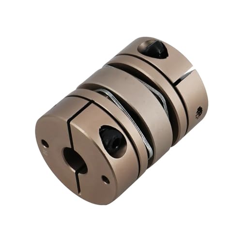 Tangerniu 1 stücke Aluminium Legierung D34L45 Doppel Membran Kupplung Elastische Stecker D34mm L45mm Ball Schraube Schritt Servo Motor Encoder Wellengelenk(6.35x12.7mm) von Tangerniu