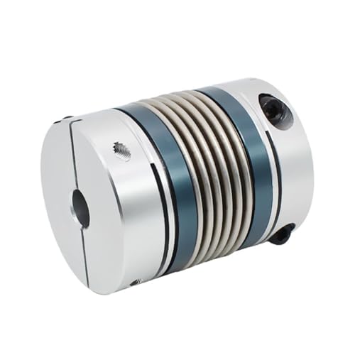 Tangerniu 1 stücke D25 L38 Wellenkupplung Faltenbalg Flexible Motorkupplung CNC Aluminium Hohe Elastizität Kreuzgelenk 3D-Drucker Cardan Wellengelenk(11mm to 11mm) von Tangerniu