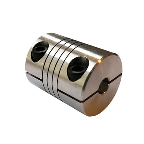 Tangerniu 1 stücke Flexible Kupplung D20 L25 Aluminium Legierung Motor Welle Wicklung Klemm Schraube Kupplung 20x25mm Flexible Welle Couper Wellengelenk(5mm to 8mm) von Tangerniu