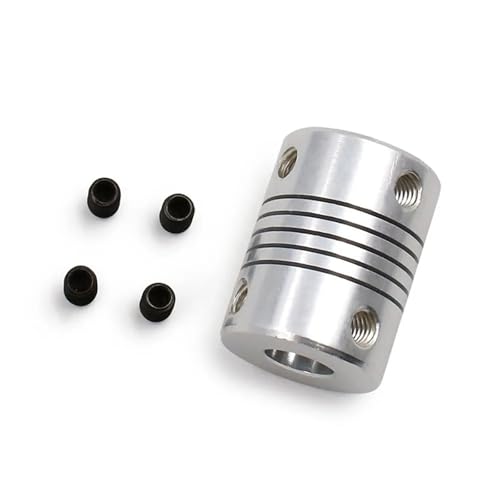 Tangerniu 1pc Motor Flexible Wellenkupplung OD 19x25mm Stecker Aluminium Koppler Wellengelenk(10mm x 10mm) von Tangerniu