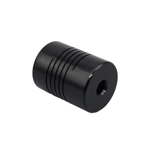 Tangerniu 2 Stück 5 mm bis 8 mm elastische Kupplung Schrittmotor T8 Gewindespindelanschluss 5 x 8 x 25 mm flexible Wellenkupplung for 3D-Drucker Wellengelenk(Schwarz) von Tangerniu