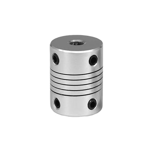 Tangerniu 2 stücke D19L25 Aluminium Wellenkupplung Backe CNC Schrittmotor Elastische Kupplung Flexible Wellenkupplung Wellengelenk(8x10mm) von Tangerniu