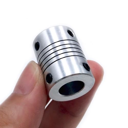 Tangerniu D19 L25 Aluminium-Kupplungsbohrung CNC-Schrittmotorkoppler 19 x 25 mm flexible Backenwelle for Encoder-Graviermaschine Wellengelenk(5x6mm) von Tangerniu