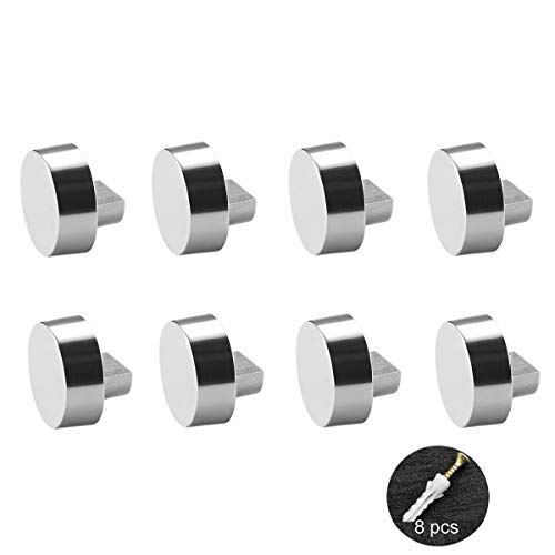 Tangger 8 Stücke Spiegelclips Spiegelhalterung Glasklemme Runde Glasbodenträger Glasklemme Schildhalter Klemmbefestigung Glas Klemmhalter für Spiegel für Badezimmer Wohnzimmer öffentliche Plätze usw Tangger 8 Stücke Spiegelclips Spiegelhalterung Glasklemme Runde Glasbodenträger Glasklemme Schildhalter Klemmbefestigung Glas Klemmhalter für Spiegel für Badezimmer Wohnzimmer öffentliche Plätze usw von tangger