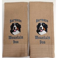 Berner Sennenhund Küche Bad Bestickte Handtücher von TangledThreds