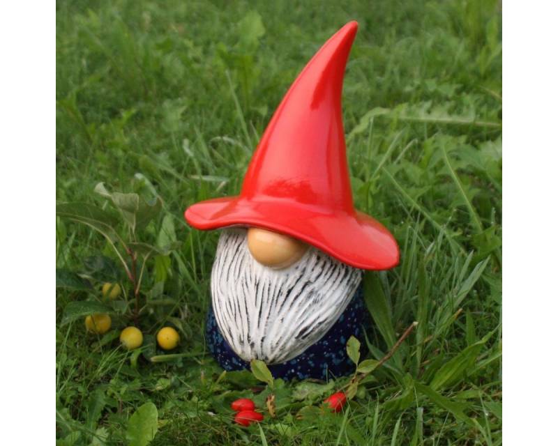 Tangoo Gartenfigur Tangoo Keramik-Wichtel dunkelblau gesprenkelt, (Stück) von Tangoo