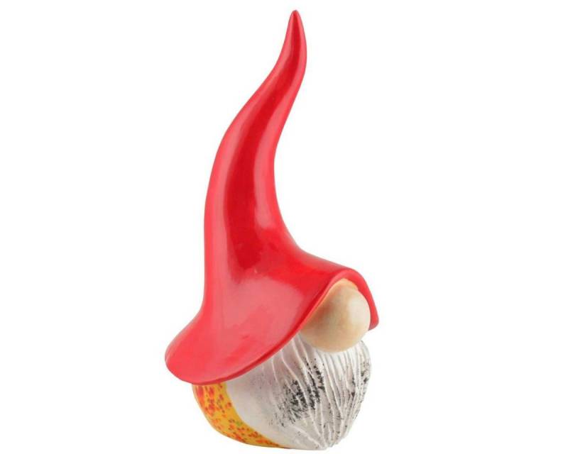 Tangoo Gartenfigur Tangoo Keramik-Wichtel in gelb mit Sprenkel und rotem Hut ca 25 cm H, (Stück) von Tangoo