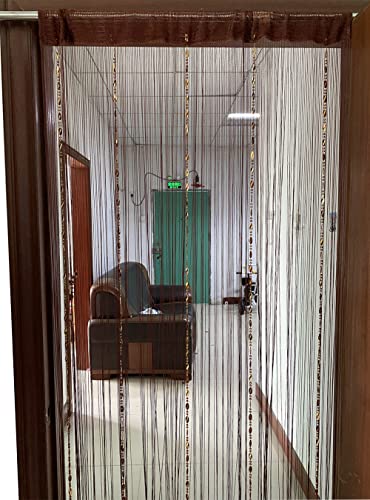 Tangpan Perlen-Türvorhang, Quaste, Trennwand, Braun von Tangpan