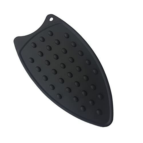 Tangser Mehrzweck-Silikon-Bügeleisenauflage für Bügelbrett, hitzebeständige Matte, Silikon, hitzebeständig, Bügeleisenauflage (schwarz) von Tangser