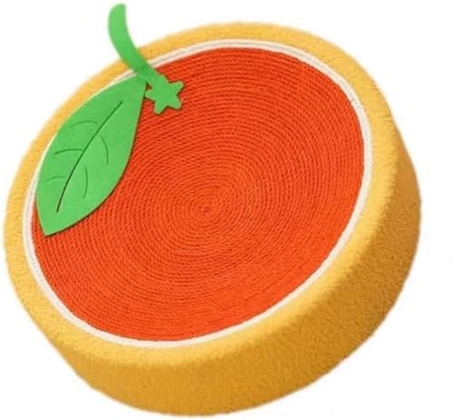Obst-Katzenkratzer, Obstkratzer, Obst-Kratzer, Sisal-Kratzbrett, Katzenbett (Farbe: Orange) von Tangula