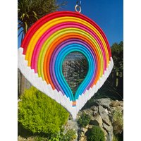 Extra Großer Makramee Seil Regenbogen Ballon/Wandbehang Wandkunst Xl Extra Großer Makramee Seil Regenbogen Ballon/Wandbehang Wandkunst Xl von TanguysRainbows