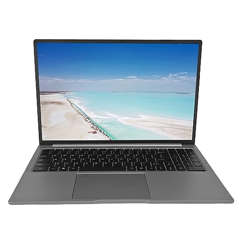 16-Zoll-Laptop, 12 Core 16 Thread, Ultradünner Tragbarer Laptop mit Kabelloser Maus, Auflösung 2560 X 1600, Eingebauter 5500-mAh-Akku,180-Grad-Winkel, für Unternehmen, Büro, (16 von Tangxi