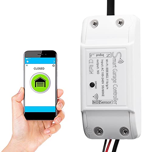 2.4G WiFi Garagentoröffner, APP Überwachung Garagentor Fernbedienung, für IFTTT Smart Life APP/für IOS Android Telefon System Türöffner Gerät von Tangxi