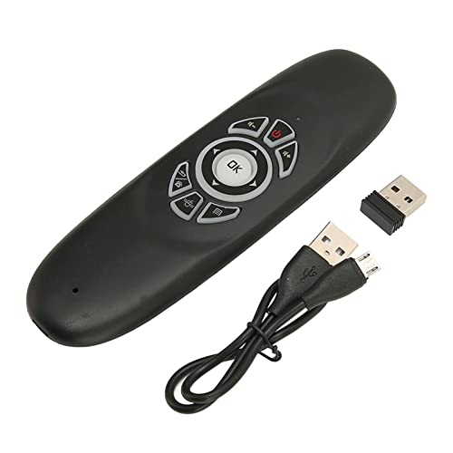 Air Mouse, 2,4 G Kabellose Tastatur mit Bunter Hintergrundbeleuchtung, Intelligente Kabellose Tastatur mit USB2.0 Empfänger, Plug and Play von Tangxi